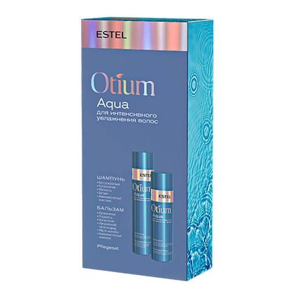 Set cadou pentru hidratare intensa a parului fara sulfati Estel Otium Aqua (Sampon 250ml + Balsam 200ml) 200ml