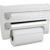 Suport pentru rola de hartie, folie si hartie de copt, Roll'n Roll, alb, 39x10x25 cm