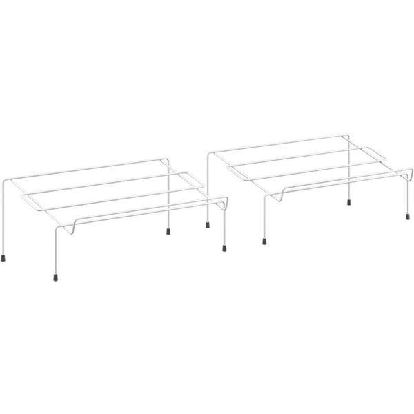 Stativ pentru pantofi Cipok 2, alb, 42x24x17 cm, set 2 bucati
