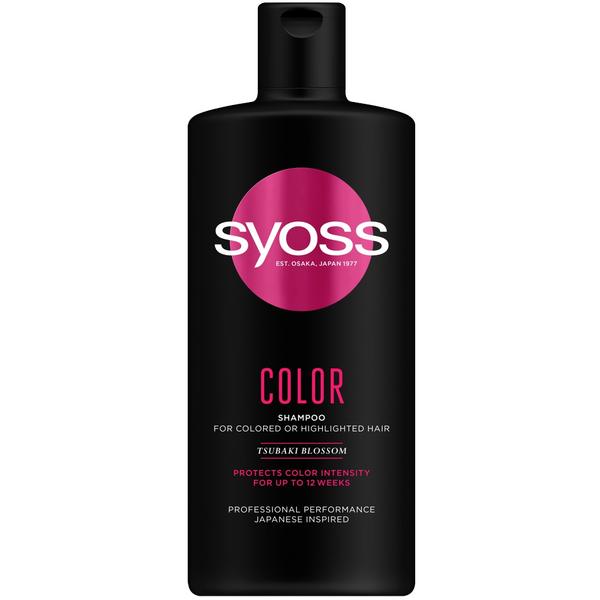 Sampon pentru Par Vopsit - Syoss Professional Performance Japanese Inspired Color Shampoo for Colored of Highlighted Hair, 440 ml