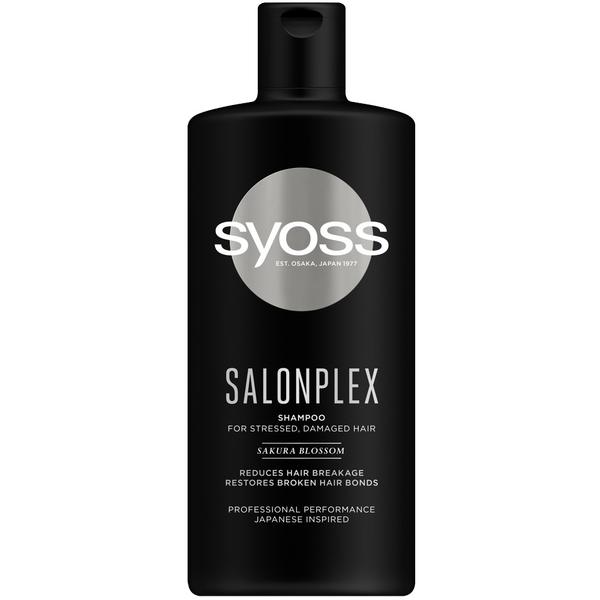 Sampon pentru Par Stresat si Deteriorat – Syoss Professional Performance Japanese Inspired Salonplex Shampoo for Stressed, Damaged Hair, 440 ml esteto.ro
