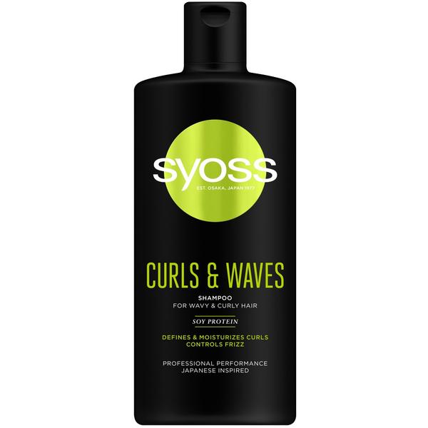 Sampon pentru Par Cret sau Ondulat – Syoss Professional Performance Japanese Inspired Curls & Waves Shampoo for Wavy & Curly Hair, 440 ml 440 imagine noua