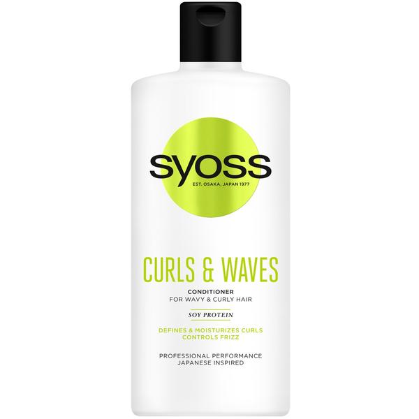 Balsam pentru Par Cret sau Ondulat – Syoss Professional Performance Japanese Inspired Curls & Waves Conditioner for Wavy & Curly Hair, 440 ml esteto.ro