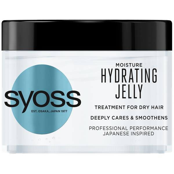 Tratament Hidratant pentru Par Uscat - Syoss Professional Performance Japanese Inspired Moisture Hydrating Jelly Treatment for Dry Hair Deeply Cares & Smoothens, 200 ml