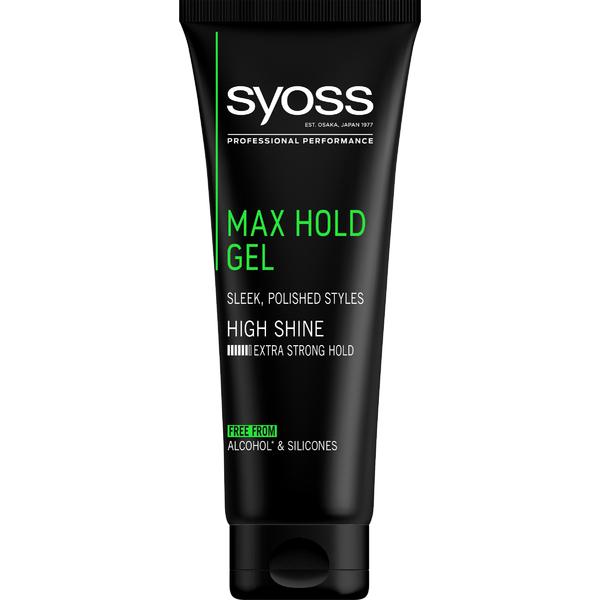 Gel de Par cu Fixare Foarte Puternica - Syoss Professional Performance Max Hold Gel High Shine Extra Strong Hold, 250 ml