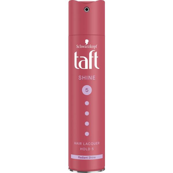 Spray Fixativ pentru Stralucire si Fixare Foarte Puternica - Schwarzkopf Taft Shine Hair Lacquer Hold 5, 250 ml