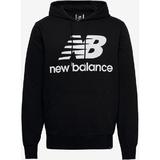 Hanorac barbati New Balance Essentials Stacked Logo Po MT03588BK, M, Negru