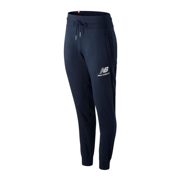 Pantaloni femei new balance essentials french terry wp03530ecl, m, albastru