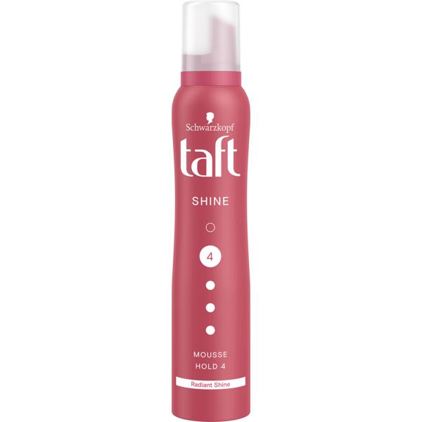 Spuma Modelatoare pentru Stralucire si Fixare Puternica - Schwarzkopf Taft Shine Mousse Hold 4, 200 ml