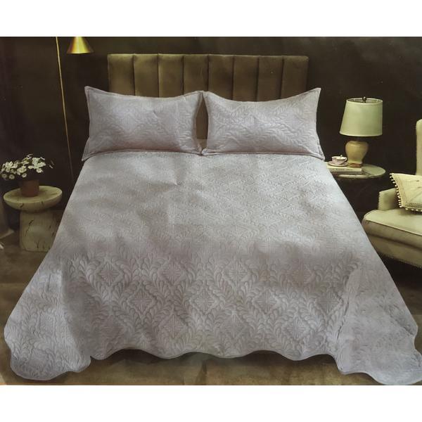 Set cuvertura catifea casa pucioasa pat pentru 2 persoane, 3 piese, 1 cuvertura si 2 fete perna, 220 x 240 cm m12