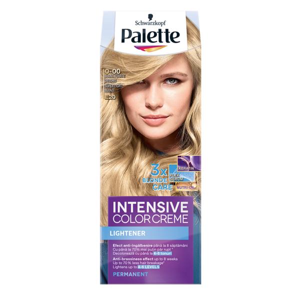 Decolorant de Par Permanent - Schwarzkopf Palette Intensive Color Creme Lightener Permanent, nuanta 0.00 (E20) Blond Foarte Deschis