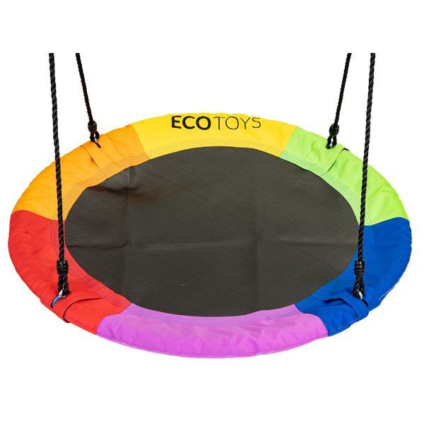 Leagăn tip cuib multicolor, 100 cm, ecotoys