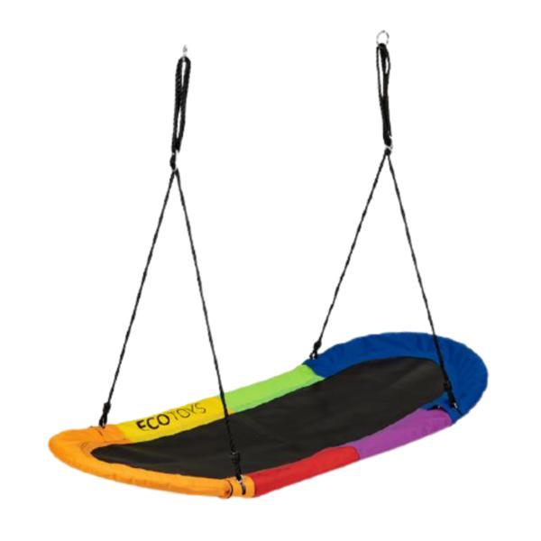 Leagăn suspendat, tip cuib oval pentru copii, xxl, 165 x 75cm, ecotoys