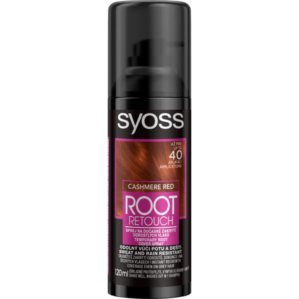 Spray pentru Vopsirea Temporara a Radacinilor – Schwarzkopf Syoss Cashmere Red Root Retouch Cover Spray, rosu casmir, 120 ml Syoss esteto.ro
