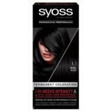 Vopsea de Par Permanenta - Syoss Professional Performance Permanent Coloration Baseline, nuanta 1_1 Black