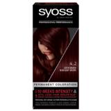 Vopsea de Par Permanenta - Syoss Professional Performance Permanent Coloration Baseline, nuanta 4_2 Mahogany Brown