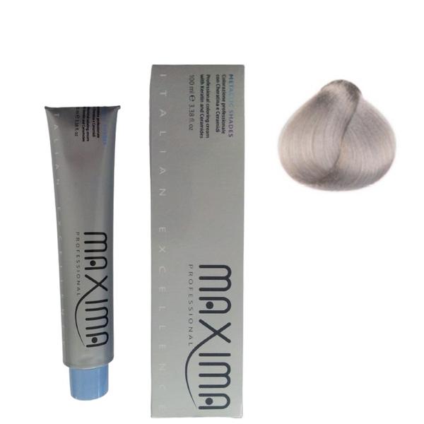 Vopsea Permanenta Profesionala Maxima, nuanta 8 LG lunar grey metalic, 100 ml