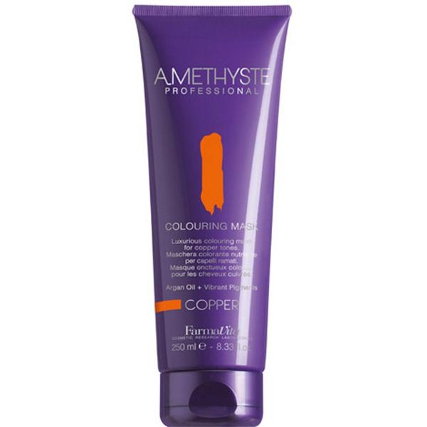 Masca de Par Coloranta - FarmaVita Amethyste Professional Colouring Mask, nuanta Copper, 250 ml