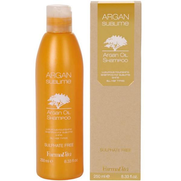 Sampon cu Ulei de Argan fara Sulfati – FarmaVita Argan Sublime Argan Oil Shampoo Sulphate Free, 250 ml esteto imagine noua