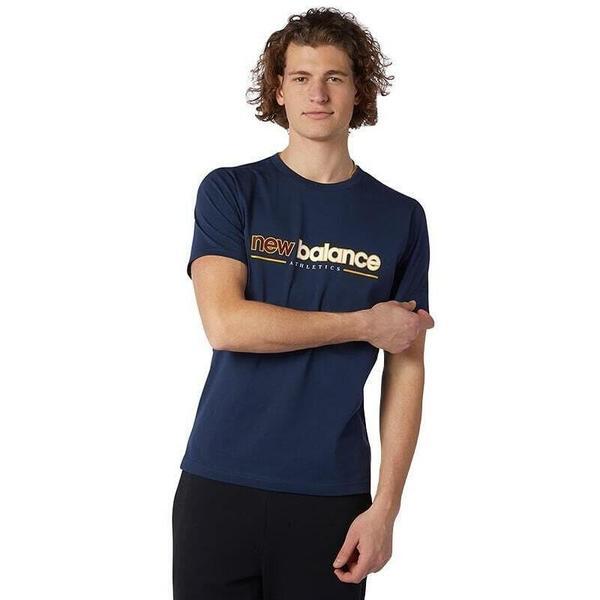 Tricou unisex new balance athletics higher learning mt13500ngo, l, albastru