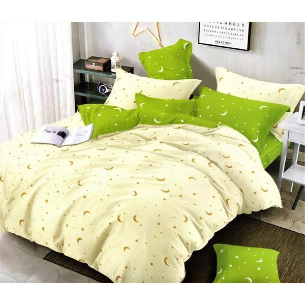 Lenjerie de pat bumbac satinat superior, 6 piese, f09-18