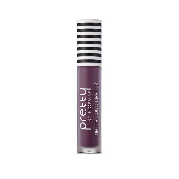 Ruj lichid pretty by flormar matte real purple 017, 6.5ml