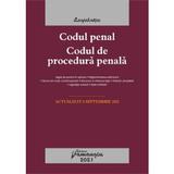 Codul penal. Codul de procedura penala Act. 6 septembrie 2021, editura Hamangiu