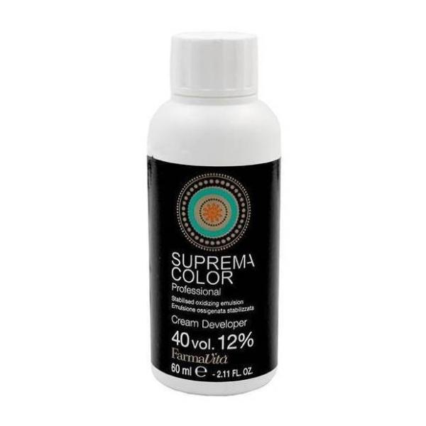 Oxidant Permanent 40 vol. 12% – FarmaVita Suprema Color Professional Cream Developer 40 vol. 12%, 60 ml esteto.ro Vopsea de Par si Oxidant