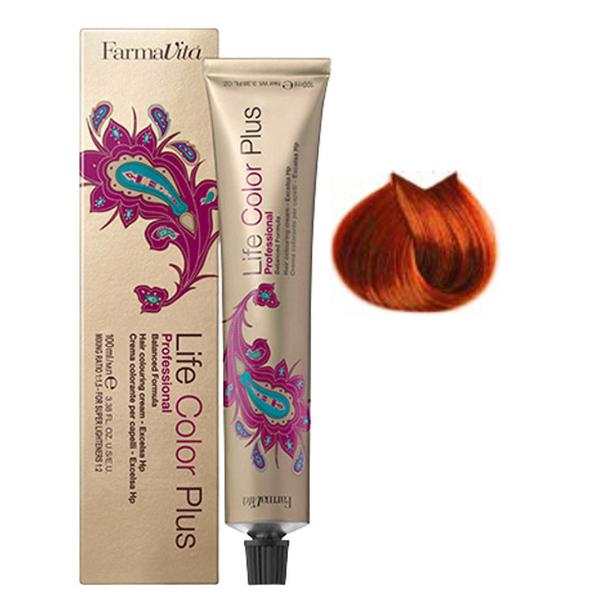 Vopsea Permanenta – FarmaVita Life Color Plus Professional, nuanta 7.44 Intense Copper Blonde, 100 ml 100