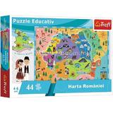 Puzzle educativ: Harta Romaniei