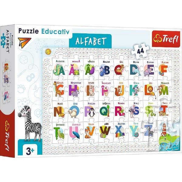 Puzzle educativ: alfabetul