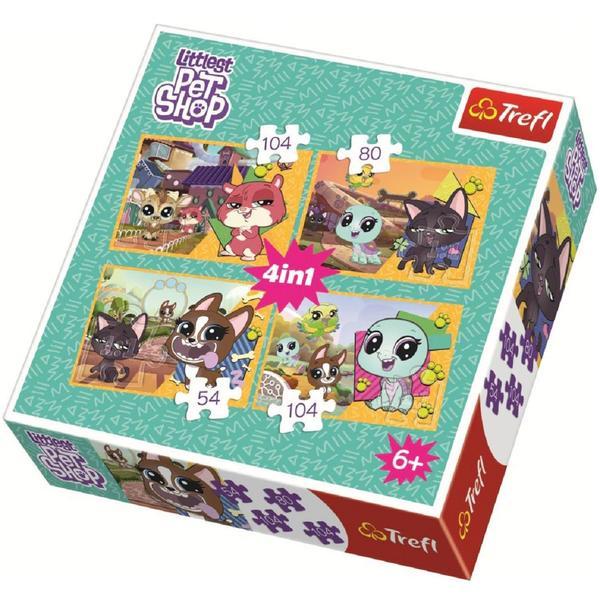 Puzzle 4 in 1. Littlest Pet Shop: Amintiri de neuitat
