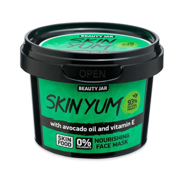 Masca faciala nutritiva cu ulei de avocado si vitamina e, skin yum, beauty jar, 100g
