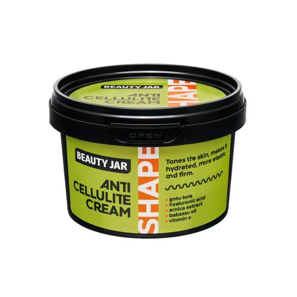 Crema anticelulitica cu acid hialuronic, extract de arnica si vitamina e, shape line, beauty jar, 380g