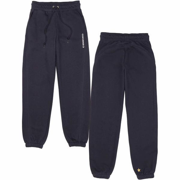 Pantaloni femei converse embroided 10022004-001, s, negru