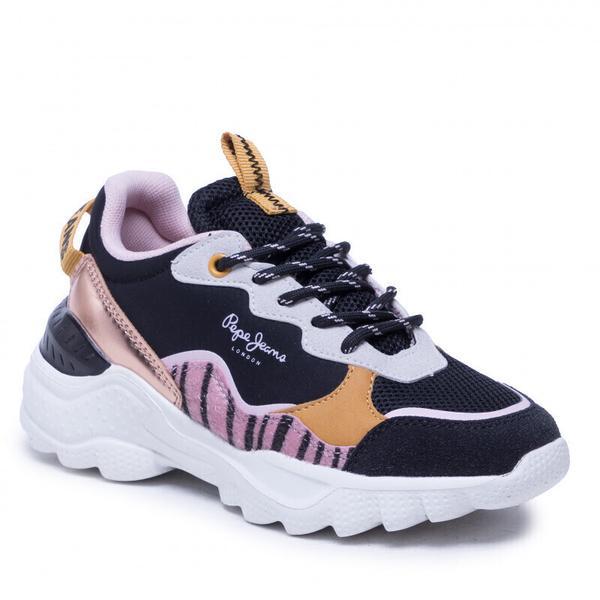 Pantofi sport femei pepe jeans eccles pgs30509-999, 32, negru