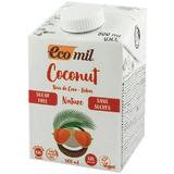Bautura vegetala bio de cocos, natur, fara zahar, Ecomil 500 ml 