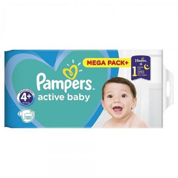 Pampers Active Baby-dry Megapachet Maxi+, 120 Buc