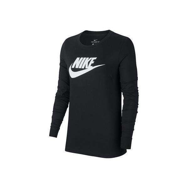 Bluza femei nike long sleeve tee bv6171-010, s, negru