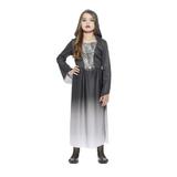Costum deghizare fete in Micuta Vampir Medieval, pentru bal mascat, serbare sau petrecere Halloween, multicolor, 8 - 10 ani