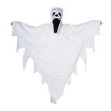Costum deghizare baieti in Fantoma, pentru bal mascat, serbare sau petrecere Halloween, 4 ani, alb