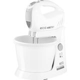 Mixer de mana cu bol ECG RSM 4052, 400 W, 3.5 L, 5 viteze, functie Turbo, alb