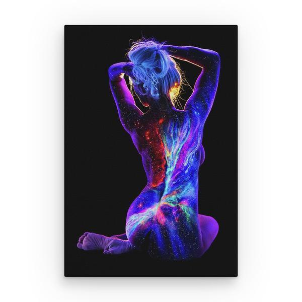 Tablou canvas bodyscape - universul din noi, 80 x 50 cm