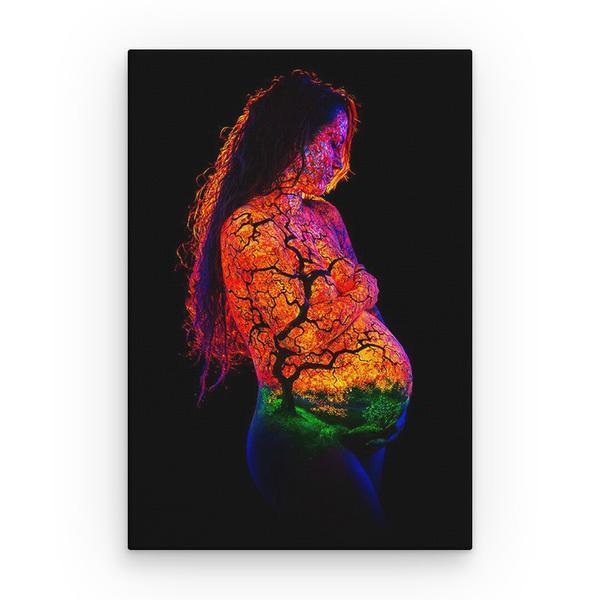 Tablou canvas bodyscape - mama natura, 60 x 40 cm