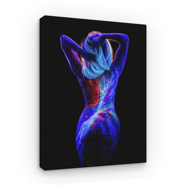 Tablou canvas bodyscape pictura abstracta - galaxia din noi, 80 x 50 cm