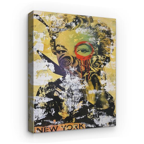 Tablou canvas arta moderna - colaj graffiti marilyn monroe, 80 x 50 cm