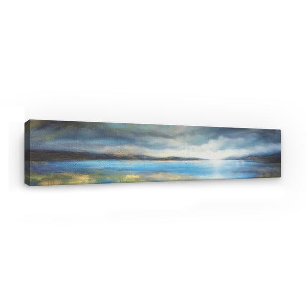 Tablou canvas arta moderna - pictura rasarit, 120 x 30 cm