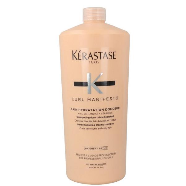 Sampon Hidratant pentru Par Ondulat si Cret - Kerastase Curl Manifesto Douceur Gentle Hydrating Creamy Shampoo for Curly and Very Curly Hair, 1000 ml