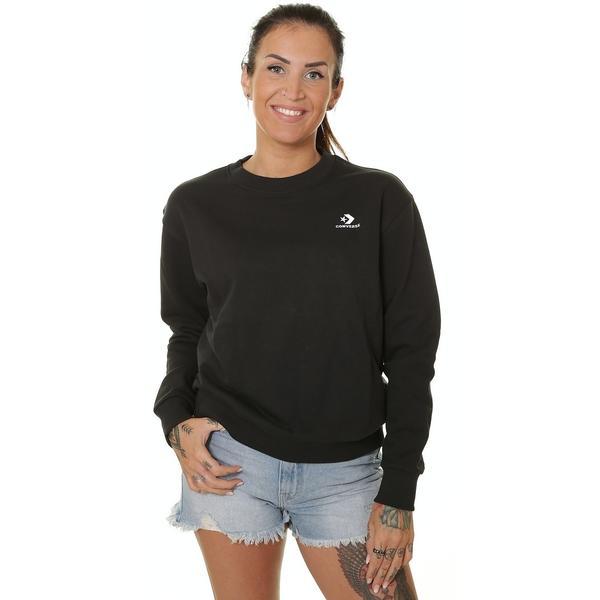 Bluza femei converse foundation crew 10019441-001, s, negru
