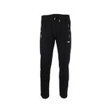 Pantaloni trening barbat, 2 buzunare laterale si un buzunar la spate cu fermoare, culoare neagra, XL